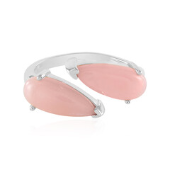 Bague en argent et Opale rose (de Melo)
