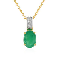 Collier en argent et Emeraude de Socoto