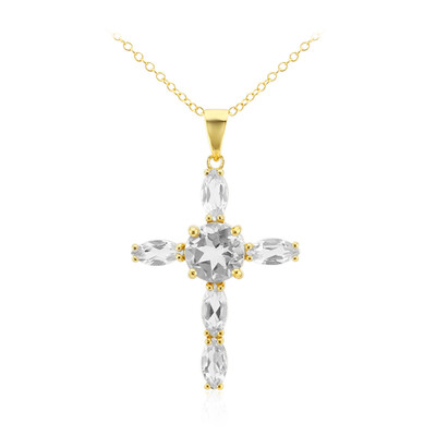 Collier en argent et Topaze blanche