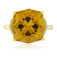 Bague en or et Citrine