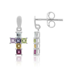 Boucles d'oreilles en argent et Topaze bleu ciel