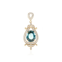 Pendentif en or et Zircon de Ratanakiri