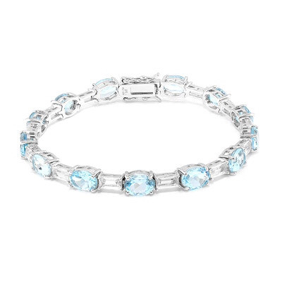 Bracelet en argent et Topaze bleu ciel