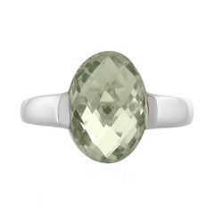 Bague en argent et Améthyste verte