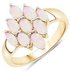 Bague en argent et Opale Welo