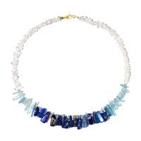 Collier en argent et Quartz blanc