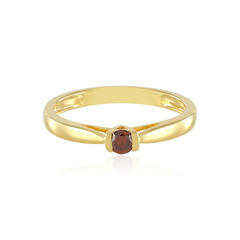 Bague en argent et Diamant rouge I2