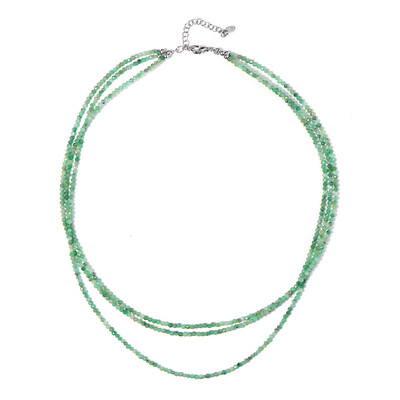 Collier en argent et Emeraude de Socoto