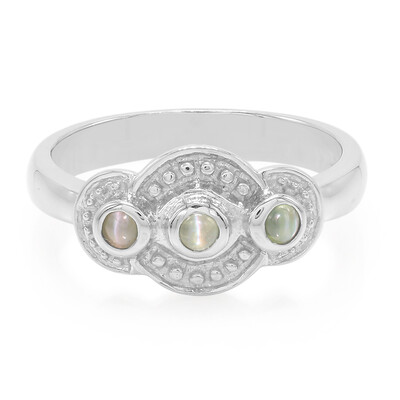 Bague en argent et Alexandrite œil-de-chat