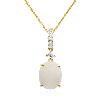 Collier en or et Opale Welo AAA