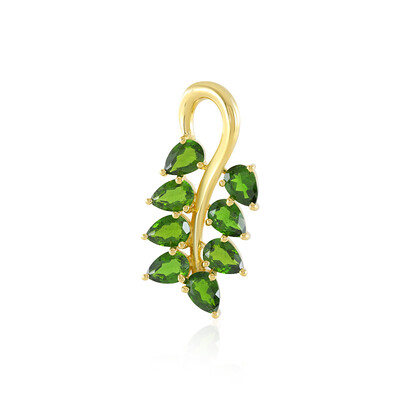 Pendentif en argent et Diopside de Russie