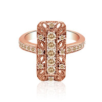 Bague en or et Diamant rose de France SI1 d'Argyle 