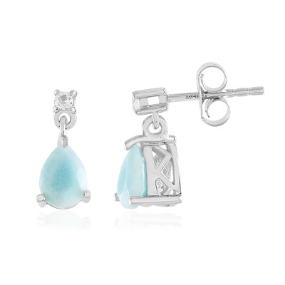 Boucles d'oreilles en argent et Larimar