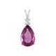Pendentif en argent et Fluorite rose