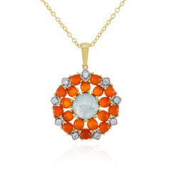 Collier en argent et Aigue-marine