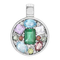 Pendentif en argent et Emeraude de Sao Francisco
