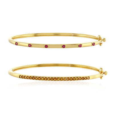 Bracelet en argent et Rubis de Madagascar