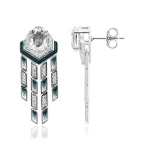 Boucles d'oreilles en argent et Quartz blanc (SAELOCANA)