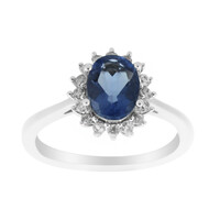 Bague en argent et Fluorite à couleur changeante