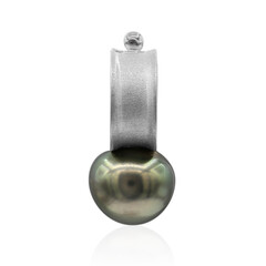 Pendentif en argent et Perle de culture de Tahiti (TPC)
