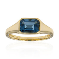 Bague en or et Topaze bleu de Londres