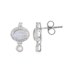 Boucles d'oreilles en argent et Opale Welo
