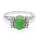 Bague en argent et Chrysoprase impériale