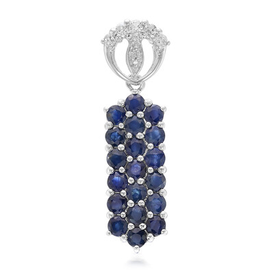 Pendentif en argent et Saphir bleu