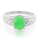 Bague en argent et Chrysoprase impériale