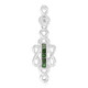 Pendentif en argent et Diamant fantaisie