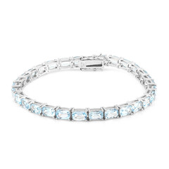 Bracelet en argent et Topaze bleu ciel