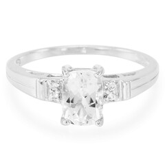 Bague en argent et Goshénite