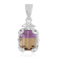 Pendentif en argent et Amétrine
