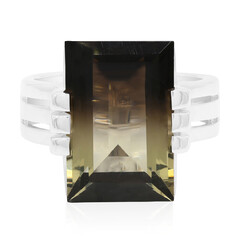 Bague en argent et Quartz de l'Amazonie