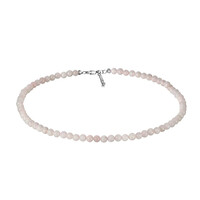 Collier en argent et Quartz rose
