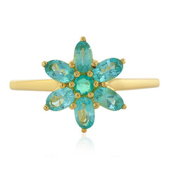 Bague en argent et Apatite bleue