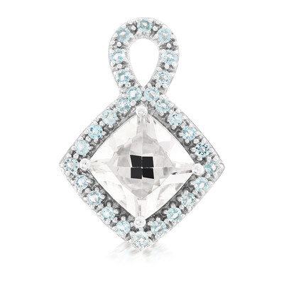 Pendentif en argent et Goshénite