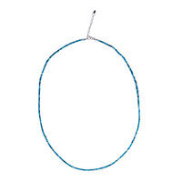 Collier en argent et Apatite bleu néon