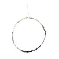 Collier en argent et Fluorite