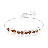 Bracelet en argent et Citrine Madère