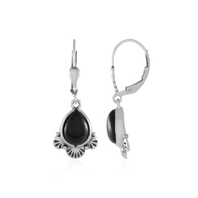 Boucles d'oreilles en argent et Onyx noir (Desert Chic)