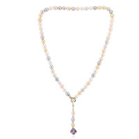 Collier en argent et Améthyste Rose de France (TPC)