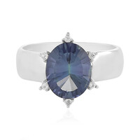 Bague en argent et Quartz mystique bleu