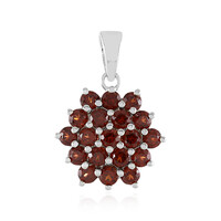 Pendentif en argent et Grenat du Mozambique