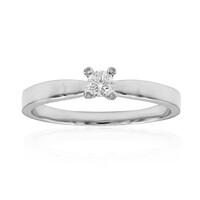 Bague en platine et Diamant SI2 (G)