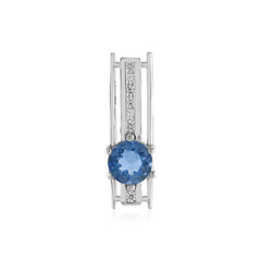 Pendentif en argent et Fluorite à couleur changeante