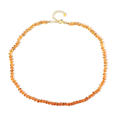 Collier en argent et Topaze impériale (Adela Silber)