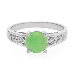 Bague en argent et Chrysoprase impériale