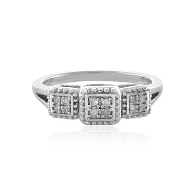 Bague en argent et Diamant I1 couleur (I)