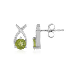 Boucles d'oreilles en argent et Péridot